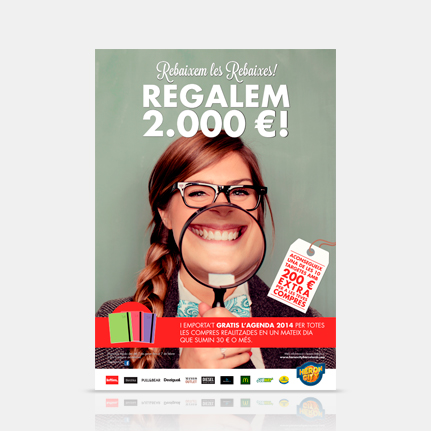 Agencia publicidad Barcelona. Gruetzi, campaña rebajas centro comercial