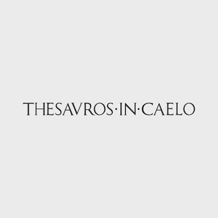 Diseñadores gráficos en Barcelona. Diseño del logotipo de la marca Thesavros in caelo. Agencia Gruetzi